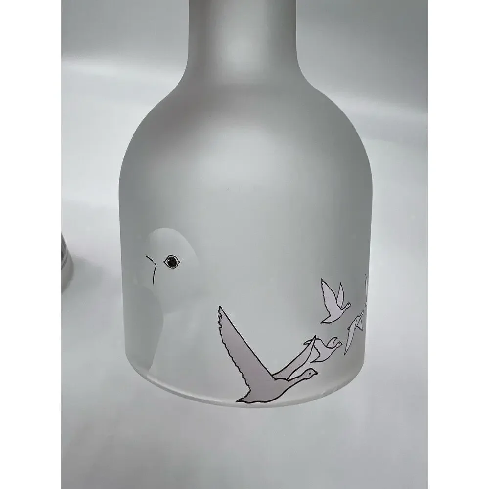 Grey Goose Vodka Bottle Upcycled Glass handmade and drinking glass